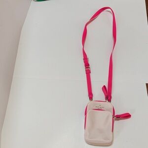 Kate Spade Vibrant Pink and Cream Crossbody Bag